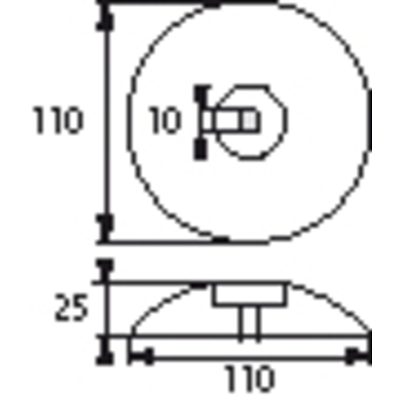 PLASTIMO RUDERANODE MAGNESIUM 110MM DURCHM (X2)
