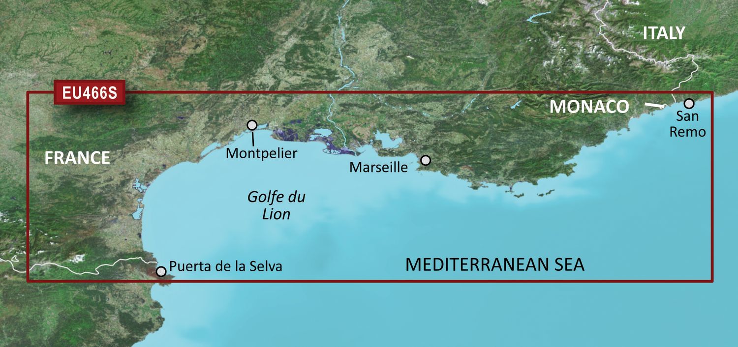 Garmin Seekartenmodul G3 Vision microSD™/SD™ card: VEU466S - Golfe Du Lion to San Remo Garmin Seekartenmodul G3 Vision microSD™/SD™ card: VEU466S - Golfe Du Lion to San Remo