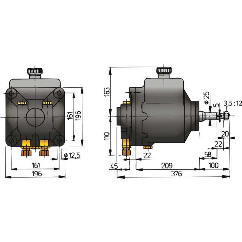 Vetus Hydraulik-Pumpe MTP151B