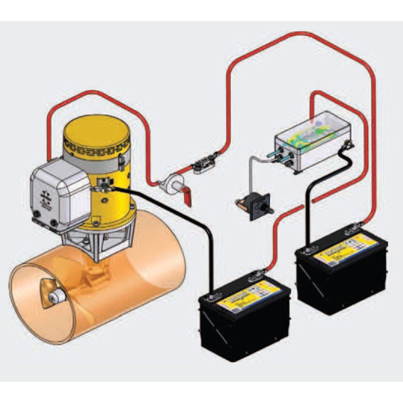 Vetus Serien-Parallschalter 12/24 oder 24/48 Volt