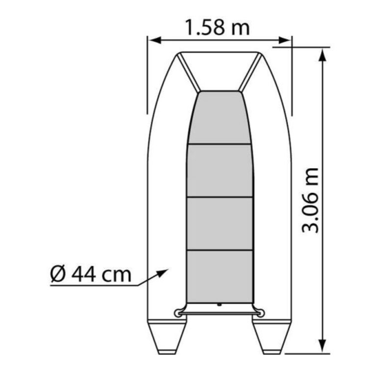 PLASTIMO Schlauchboot TRAIL P310HA grau