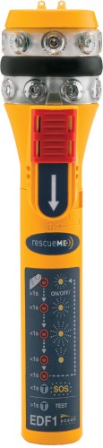 OceanSignal, rescueME EDF1 LED Signalmittel, 360° Abstrahlung, bis zu 6 Stunden Betriebszeit, bis zu 7 Seemeilen sichtbar, bis zu 10 Meter wasserdicht.