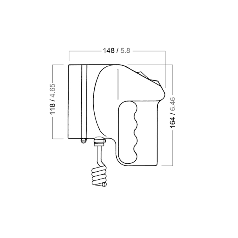 Aquasignal BREMEN Hand-Scheinwerfer 12V/50W