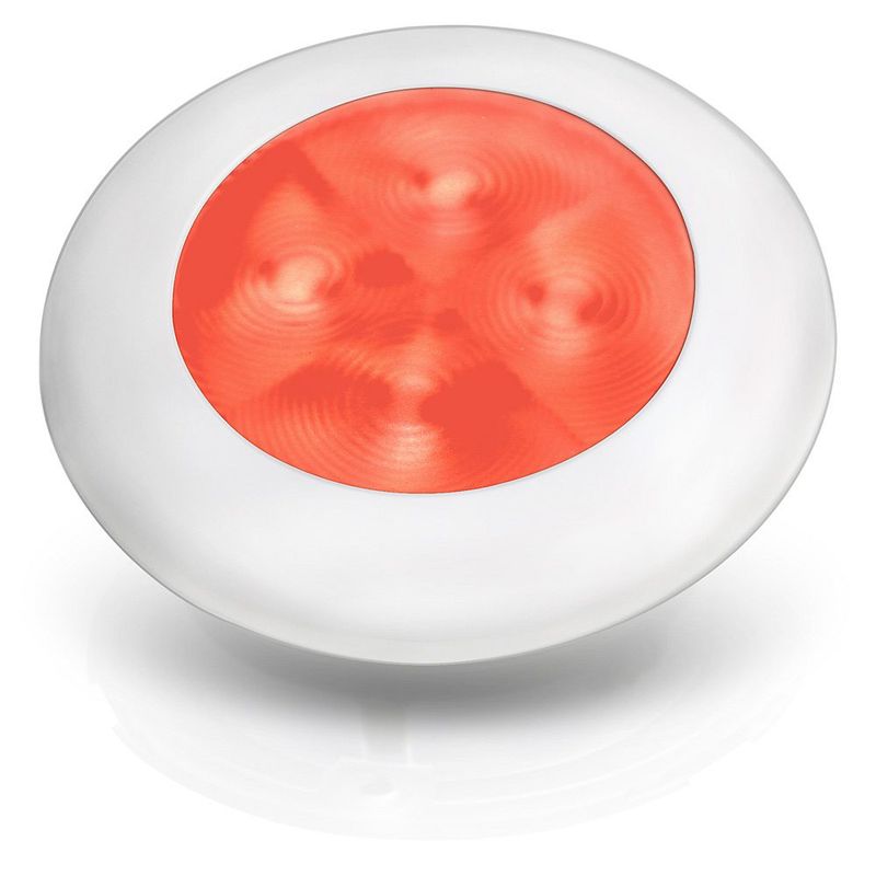 Hella LED RND SL ROT 24V WHT RIM Hella LED RND SL ROT 24V WHT RIM