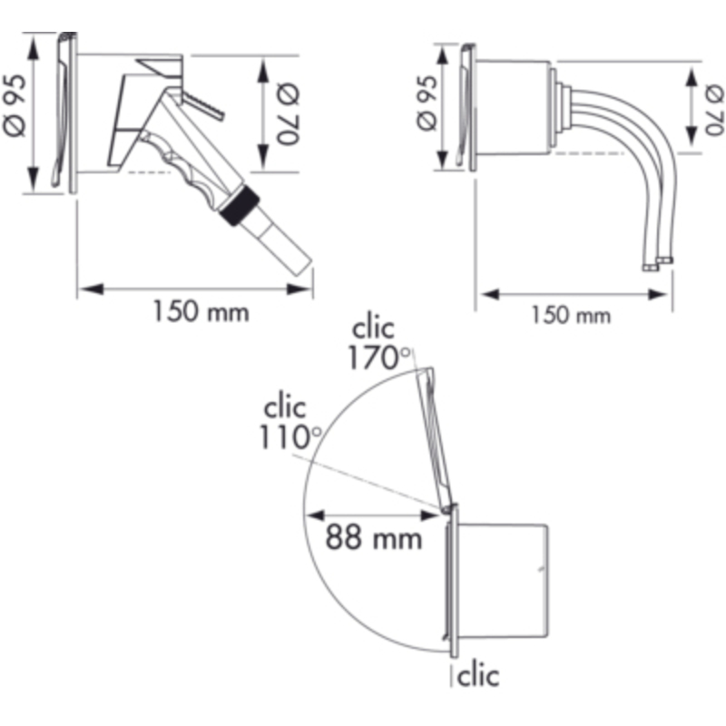 PLASTIMO Duschset