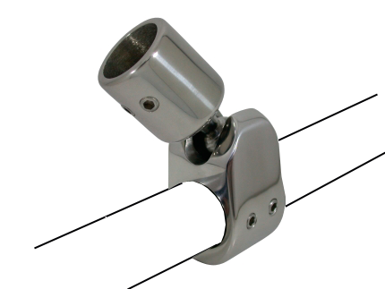 Niro Schwenkbares Abnehmbares Endstück, Für 7/8" Rohr (22,25mm), A=22,4mm, B=97mm, C=22mm