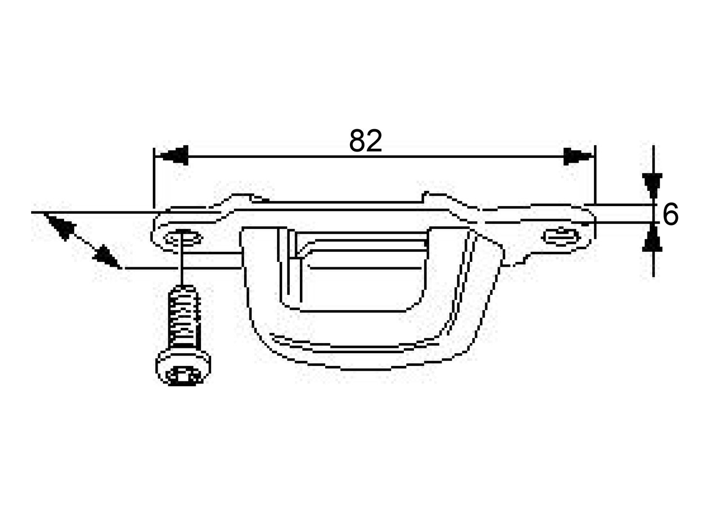 Großschotbügel RFR 98 x 32mm