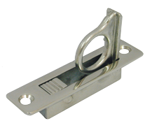 Niro Einlaßgriff-/Bodenheber, Hochklappend, A=83mm, B=21mm, C=12mm (16mm Für Ring), D=19mm