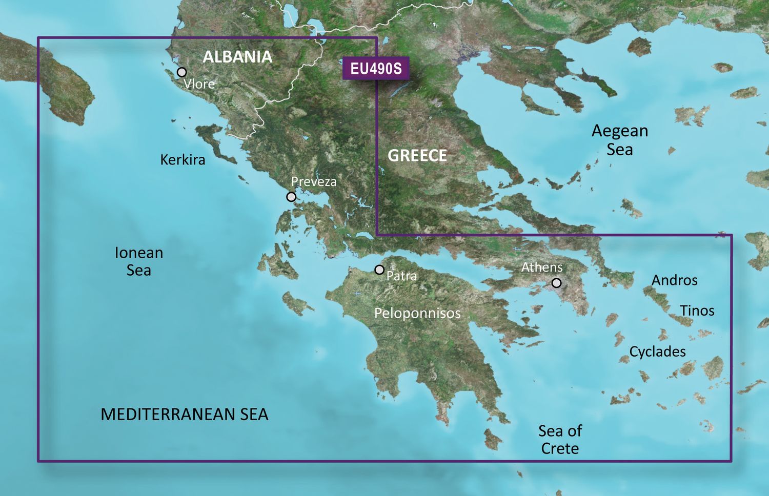 Garmin G3 Vision VEU490S - Greece West Coast and Athens