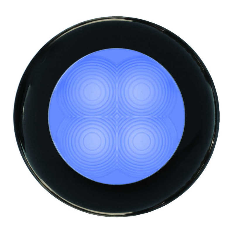 Hella LED RND SL BLUE 12V BLK RIM Hella LED RND SL BLUE 12V BLK RIM