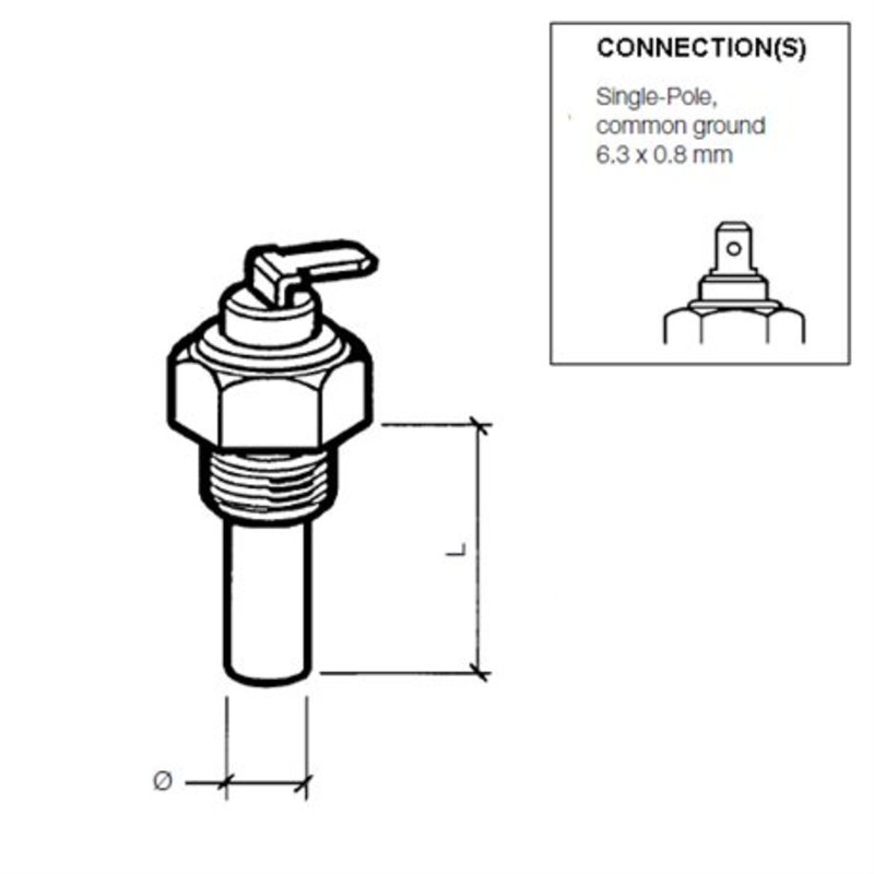 Veratron VDO Kühlmitteltemperatursensor 120°C - 3/ Veratron VDO Kühlmitteltemperatursensor 120°C - 3/