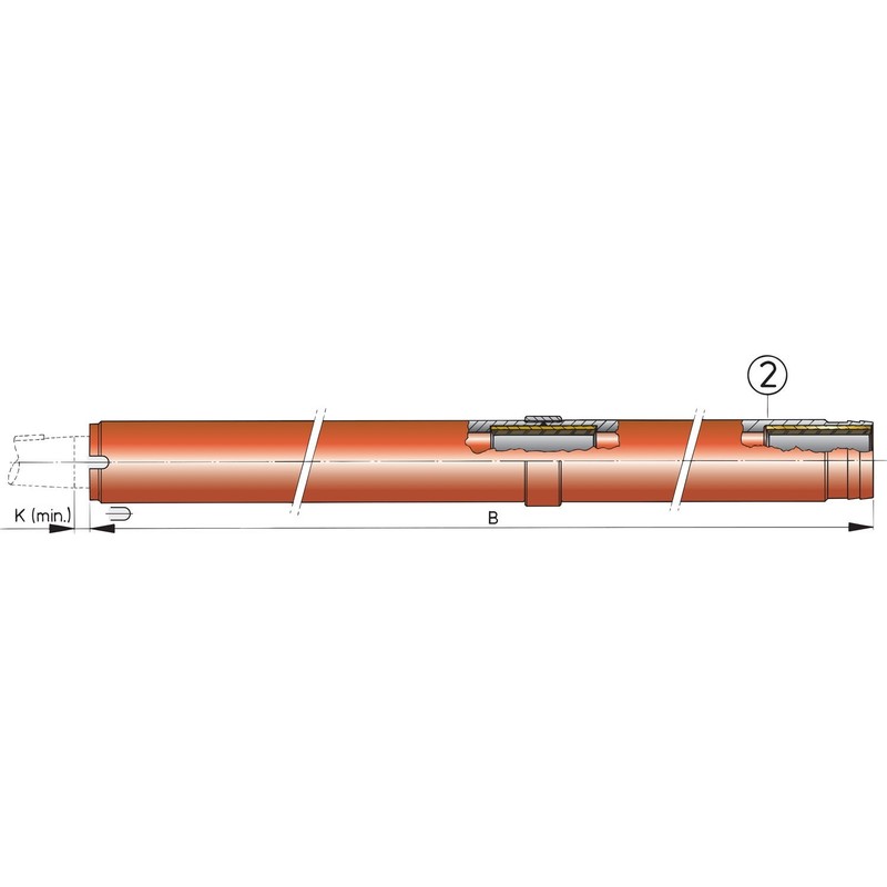 Vetus Drittes Lagerr für Stahl Stevenrohr Ø 40 mm Vetus Drittes Lagerr für Stahl Stevenrohr Ø 40 mm