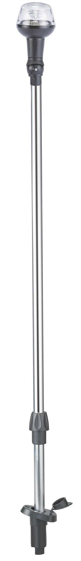 Led Navigations Stablaterne, 8-30v, 360°, Led 1x0,5w, Schwarzes Kunststoffgehäuse, Klare Linse, L=914mm