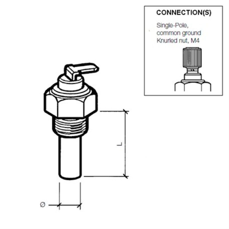 Veratron VDO Kühlmitteltemperatursensor 120°C - M1 Veratron VDO Kühlmitteltemperatursensor 120°C - M1