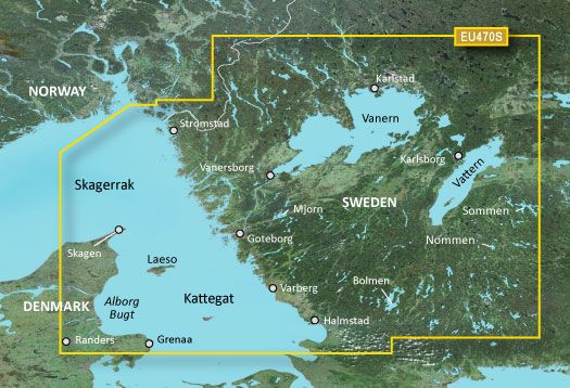 Garmin Seekartenmodul G3 Vision microSD™/SD™ card: VEU470S - Stromstad to Halmstad