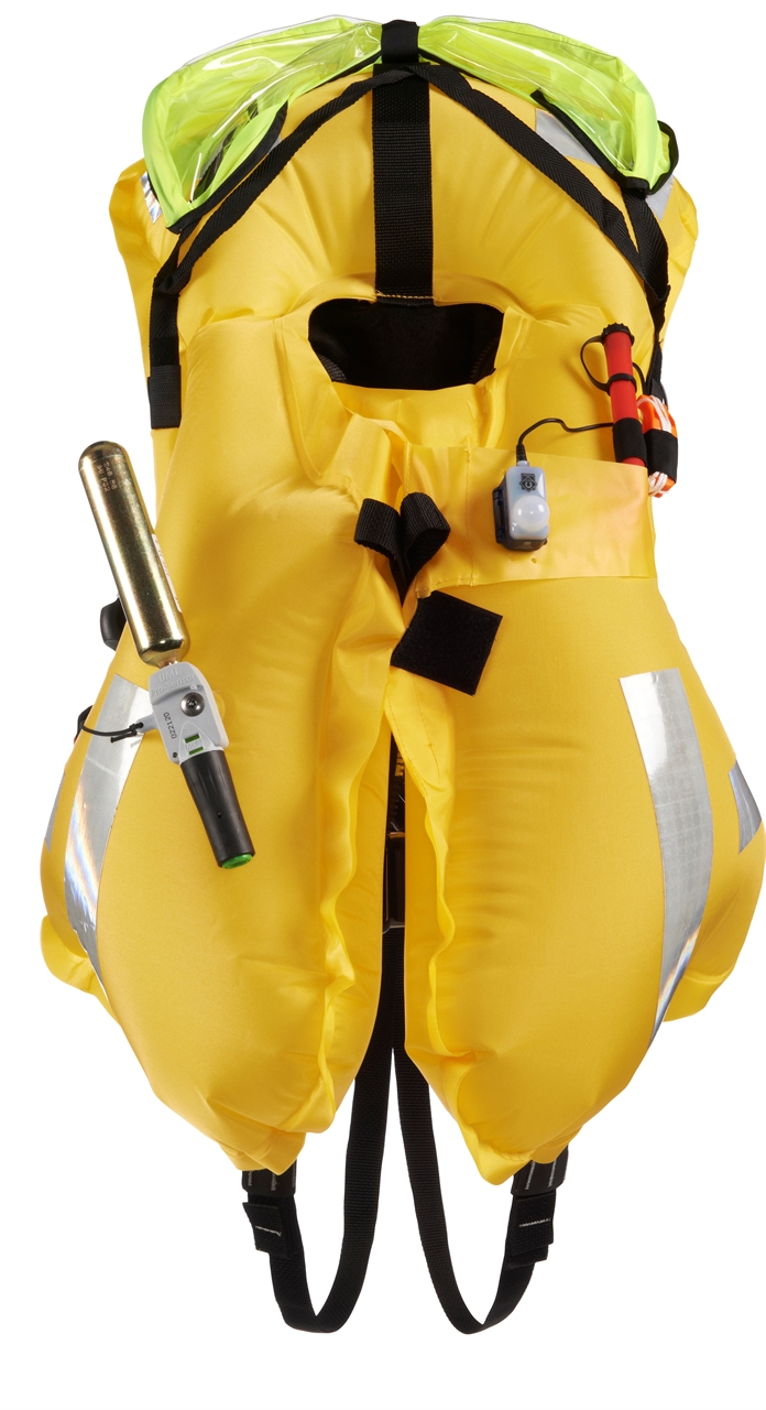 ErgoFit 290N Ocean Automatic, 9135BKAP, schwarz, Rettungsweste, integrierter Lifebelt (Harness), Notlicht, Sprayschutzhaube