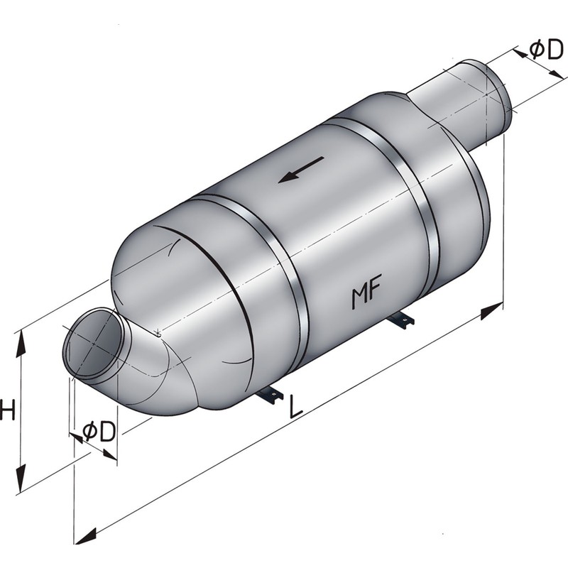 Vetus Schalldämpfer MF090