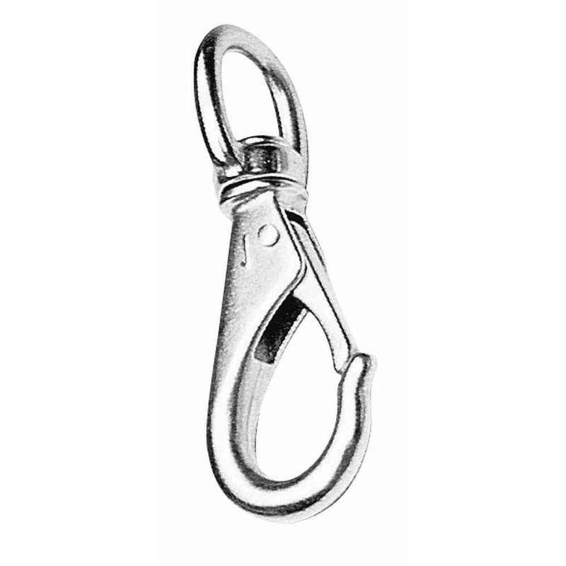 PLASTIMO SNAP HOOK FIXED CHR BRASS 48MM Ø10MM