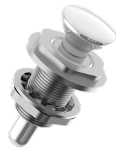 Niro Druckschnapper Für Aufwärts Scharnierende Deckel, A=9,5, B=56,5mm, C=28mm, D=13mm