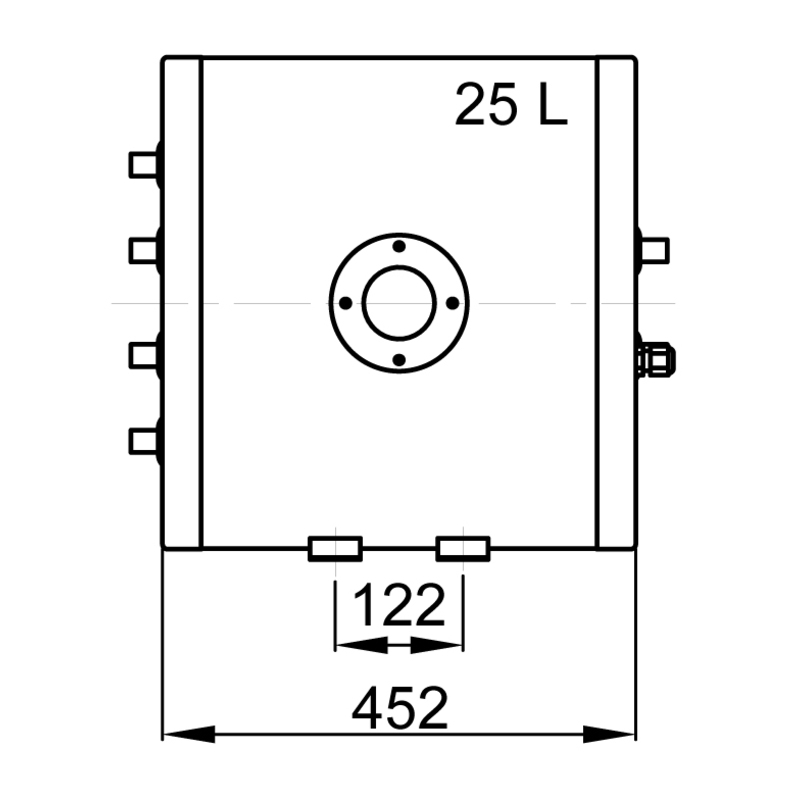 Vetus Doppelspiral Warmwasserboiler 25 Ltr. Vetus Doppelspiral Warmwasserboiler 25 Ltr.