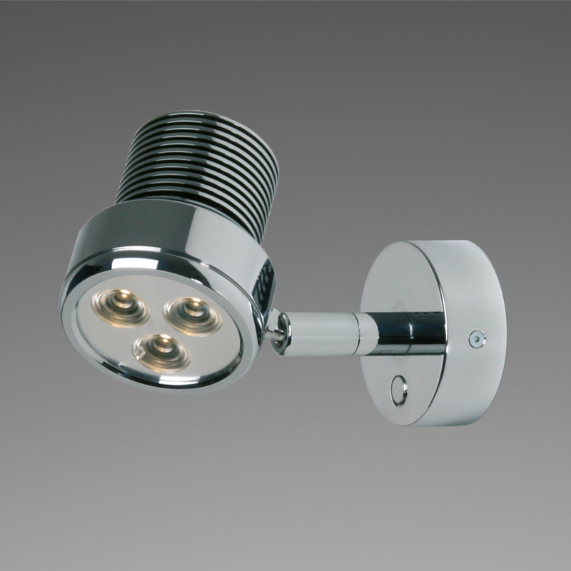 Prebit LED-Anbauleuchte R2HV, chrom-glanz, warmwei Prebit LED-Anbauleuchte R2HV, chrom-glanz, warmwei