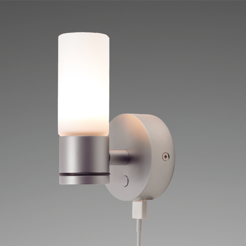 Prebit LED-Anbauleuchte W1-1 mit USB, D2W, chrom-m Prebit LED-Anbauleuchte W1-1 mit USB, D2W, chrom-m