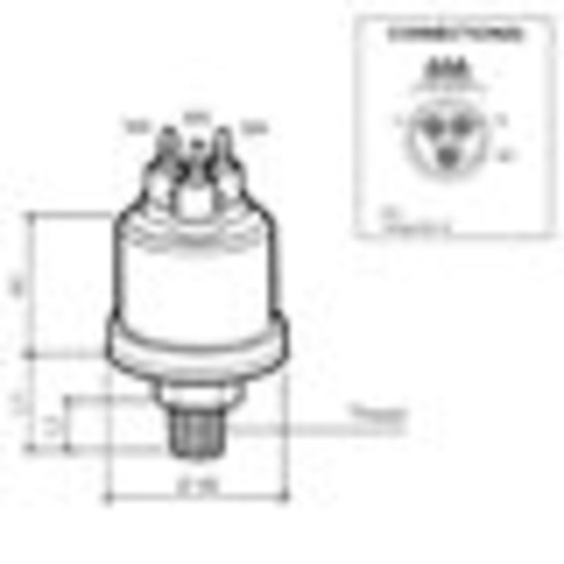 Veratron VDO Öldruck Sensor 10bar/150psii, 3p, M14 Veratron VDO Öldruck Sensor 10bar/150psii, 3p, M14