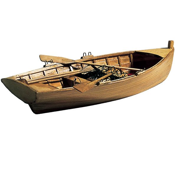Bootsmodell Deko Ruderboot Holz 30x10 cm Bootsmodell Deko Ruderboot Holz 30x10 cm