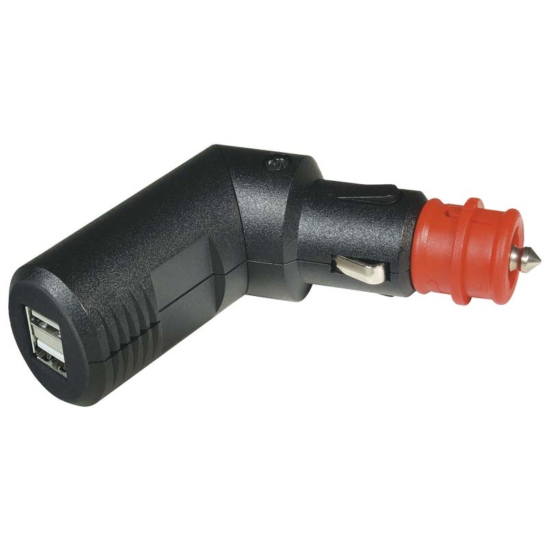 Philippi UWB 12/24 Winkelb. USB-Doppelsteckdose Philippi UWB 12/24 Winkelb. USB-Doppelsteckdose