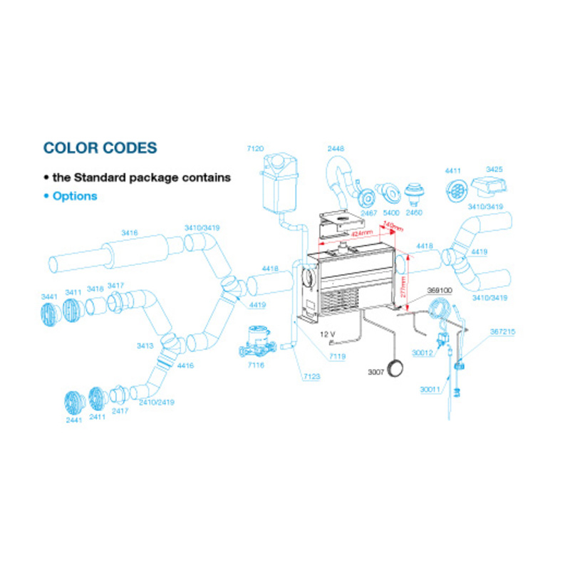 Wallas VIKING COMBI Diesel-Heizung 950-2500W Wallas VIKING COMBI Diesel-Heizung 950-2500W