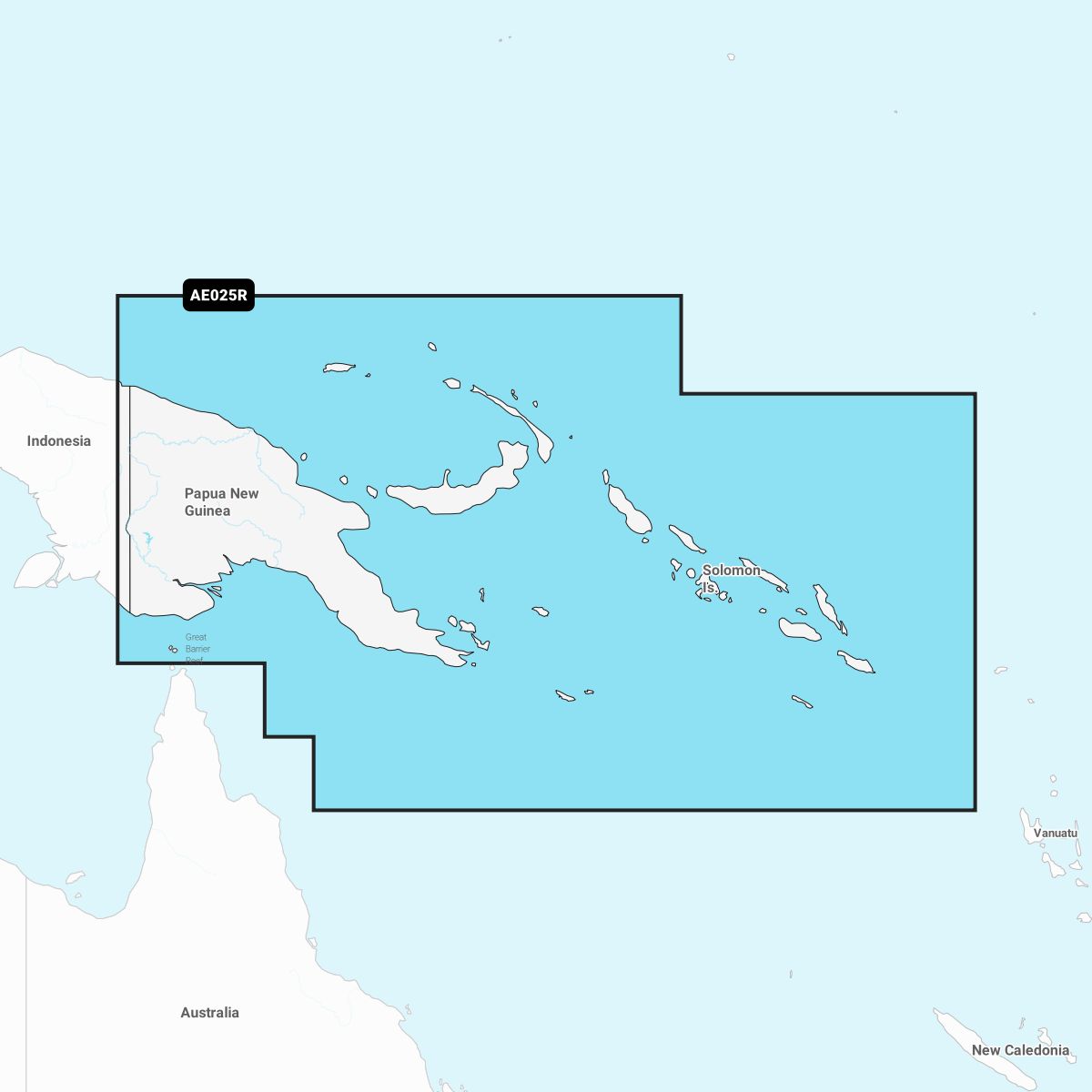 Garmin Navionics+ AE025R Papue Neu Guinea und Solomon Inseln