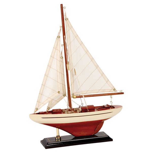 Bootsmodell Segelboot 25x6x35cm Bootsmodell Segelboot 25x6x35cm