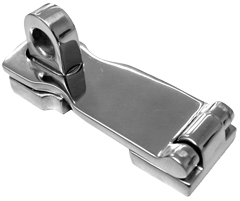 Niro Scharnier Für Hängeschloß, A=75mm, B=25mm, C=9mm