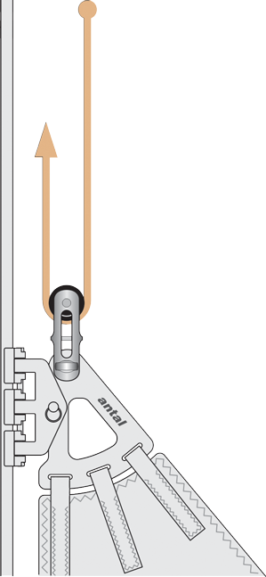 Antal Niro 'Nitronic 50' Twin Halyard Blöcke, Leine Ø10-12mm, Arbeitslast 2200kg
