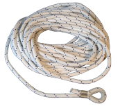 Geflochtene Polyester Ankerleine, 8mm, 30m (Bruchlast 800kg)