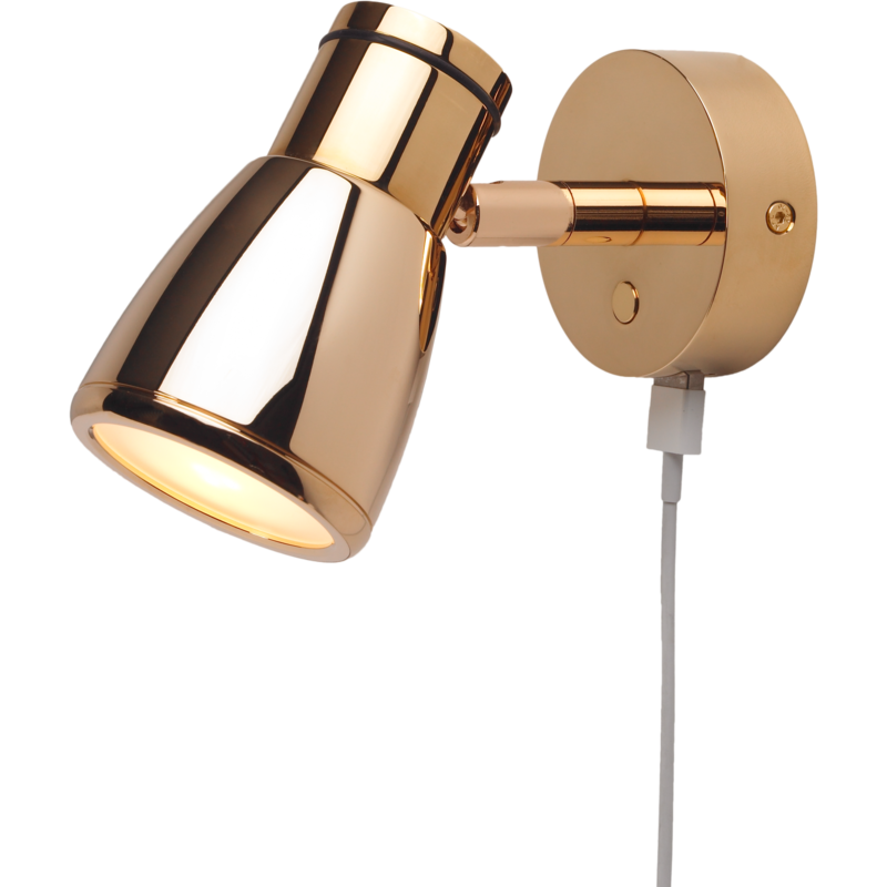 Prebit LED-Anbauleuchte R1-1 mit USB, gold-glanz, Prebit LED-Anbauleuchte R1-1 mit USB, gold-glanz,