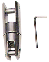 Niro Ankerketteverbindungsglied, A=151mm, B=26mm, C=17mm, D=53mm, E=42mm (Wirbelnd Modell, Bis 1700kg)
