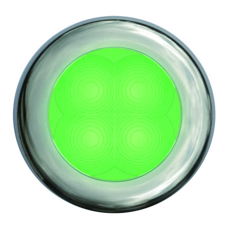 Hella LED RND SL GREEN 12V SS RIM Hella LED RND SL GREEN 12V SS RIM