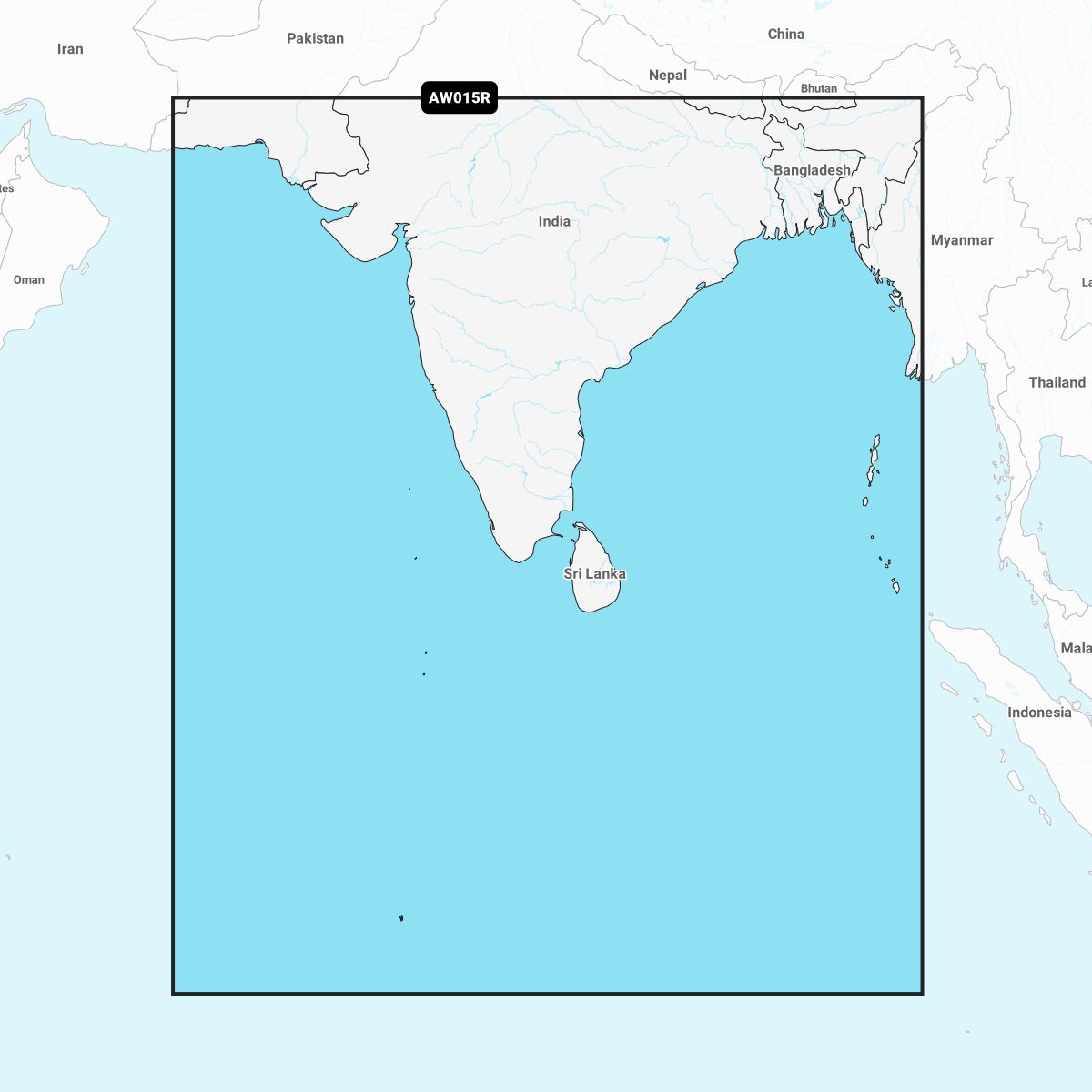 Garmin Navionics+ AW015R Indischer Subkontinent