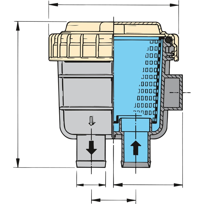 Vetus FTR330 Wasserfilter 25,4mm