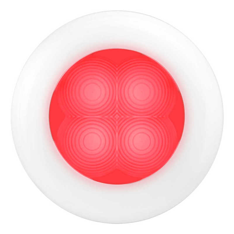 Hella LED RND SL ROT 12V WHT RIM Hella LED RND SL ROT 12V WHT RIM