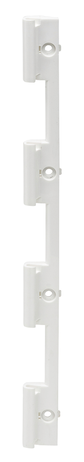 Kunststoff-Kasten, 357x606x320mm, 2x Verschluß, 180°, Weiß (Deckel + Scharniere Sind Abnehmbar)