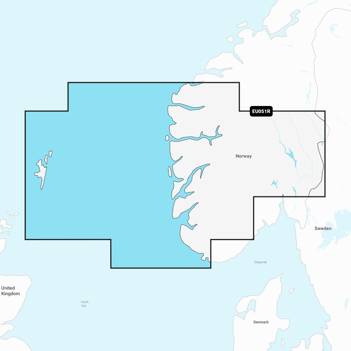 Garmin Navionics+ EU051R Norwegen Lista bis Sognefjord