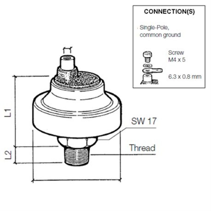 Veratron VDO Druckschalter 12.00 Bar - 1/8-27 NPTF Veratron VDO Druckschalter 12.00 Bar - 1/8-27 NPTF