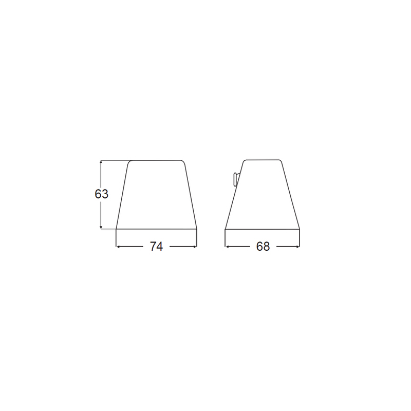 Hella Deckleuchte mit Halter für Mastmontage Hella Deckleuchte mit Halter für Mastmontage