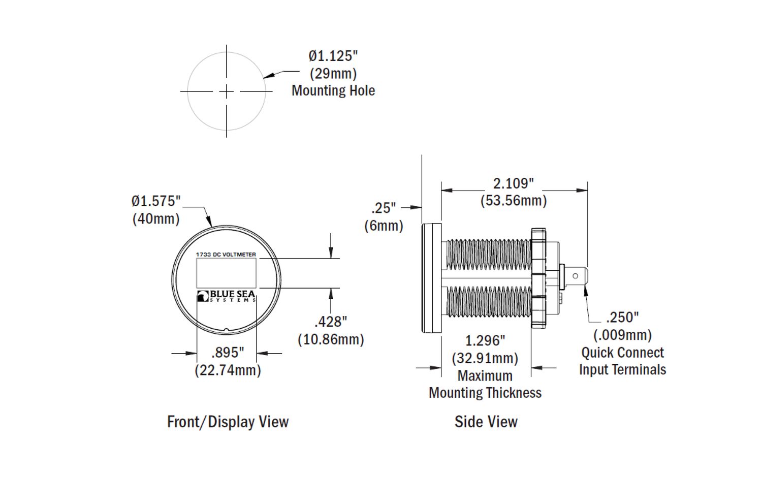 Voltmeter Mini OLED 12V