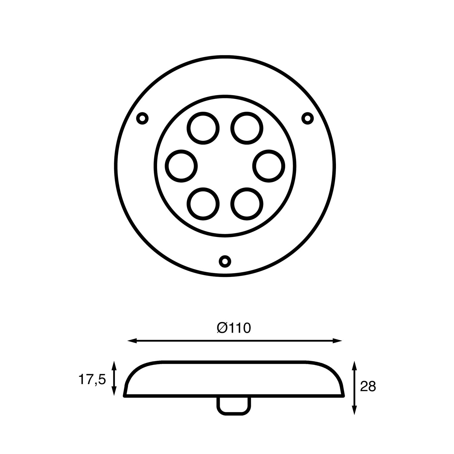 Batsystem Unterwasserleuchte LED