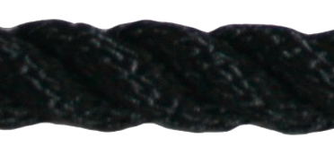 Allcord-1, Geschlagenes Polyester, Ø10mm, Schwarz, Haspel 200m (Bruchlast 1680kg)