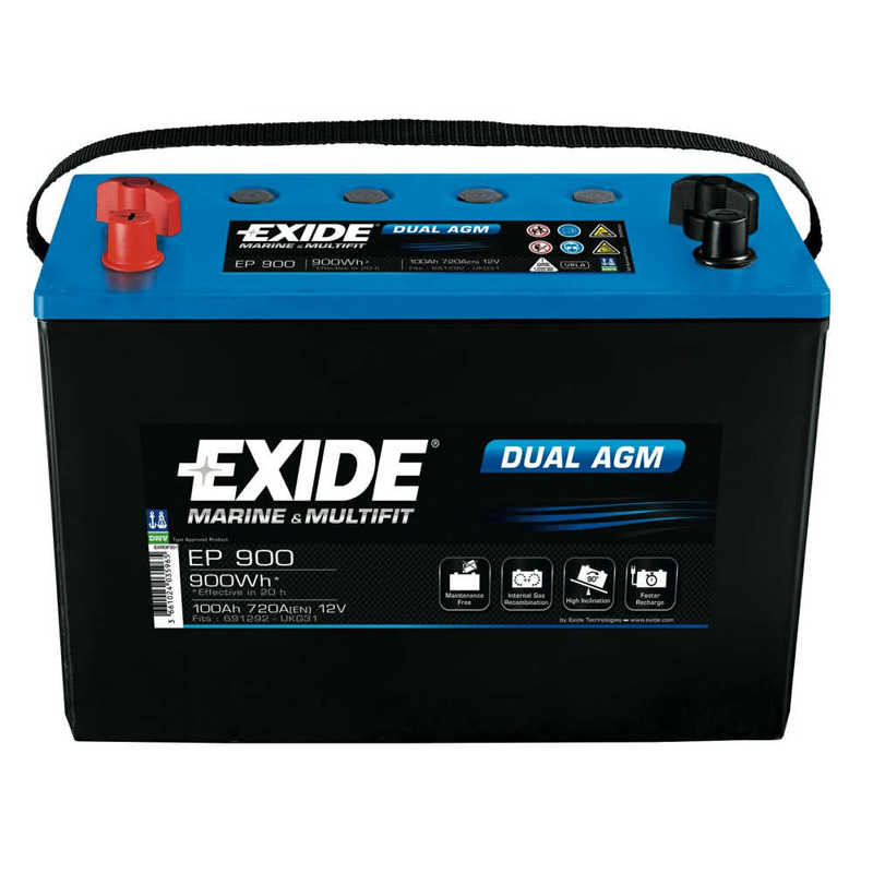Exide Dual AGM Batterie EP900