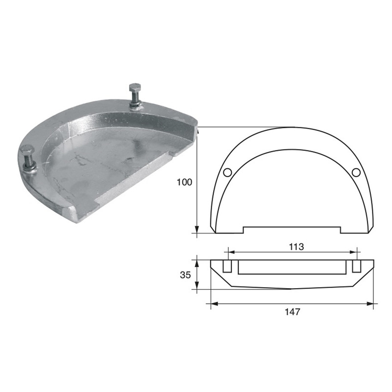 BUKH PRO ZINC AND ALU ANODE F/VOLVO PENTA ENGINES BUKH PRO ZINC AND ALU ANODE F/VOLVO PENTA ENGINES